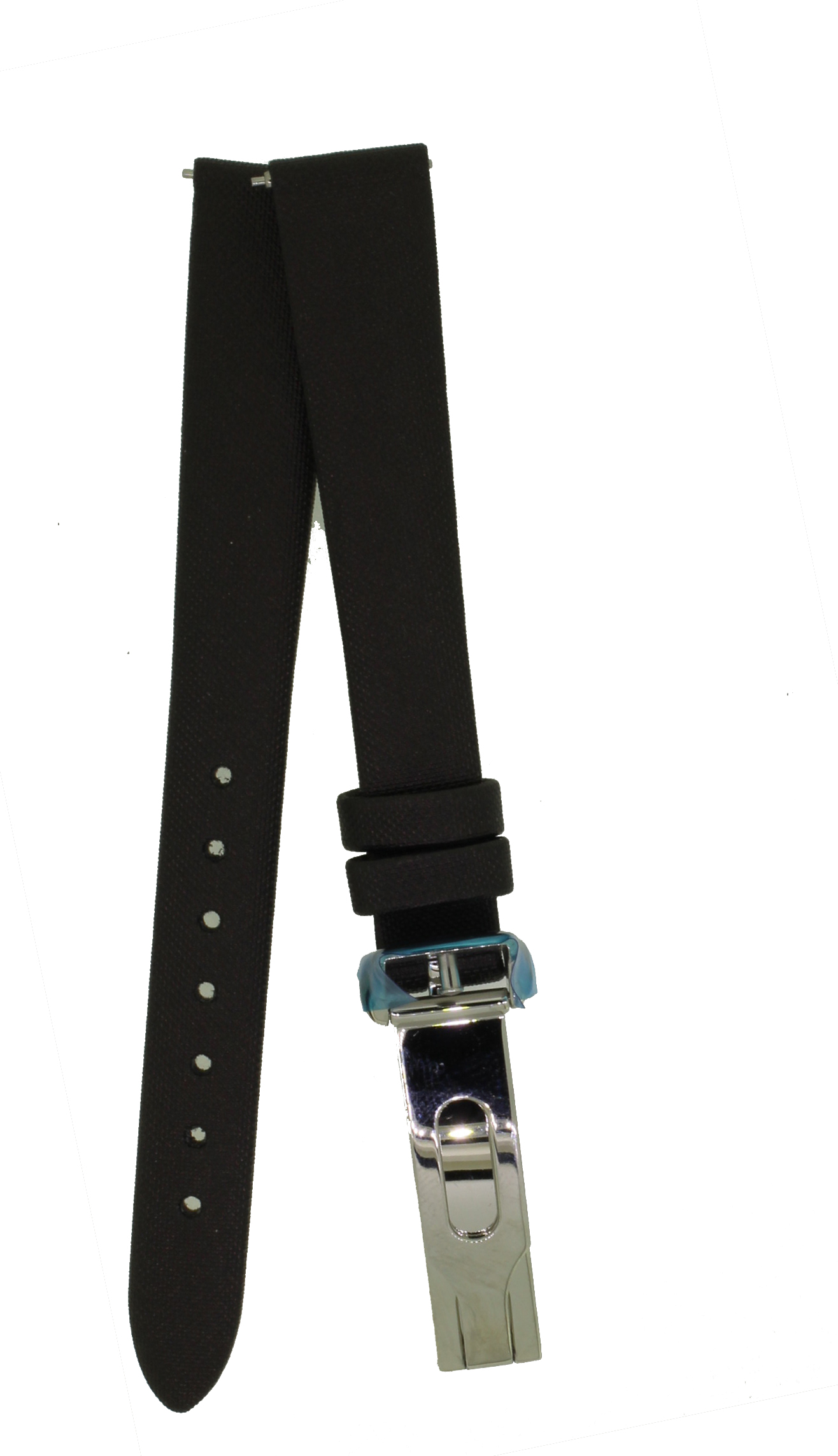 Uhrenarmband Maurice Lacroix Ersatzband Divina Textilband 13mm Braun Faltschließe 0037