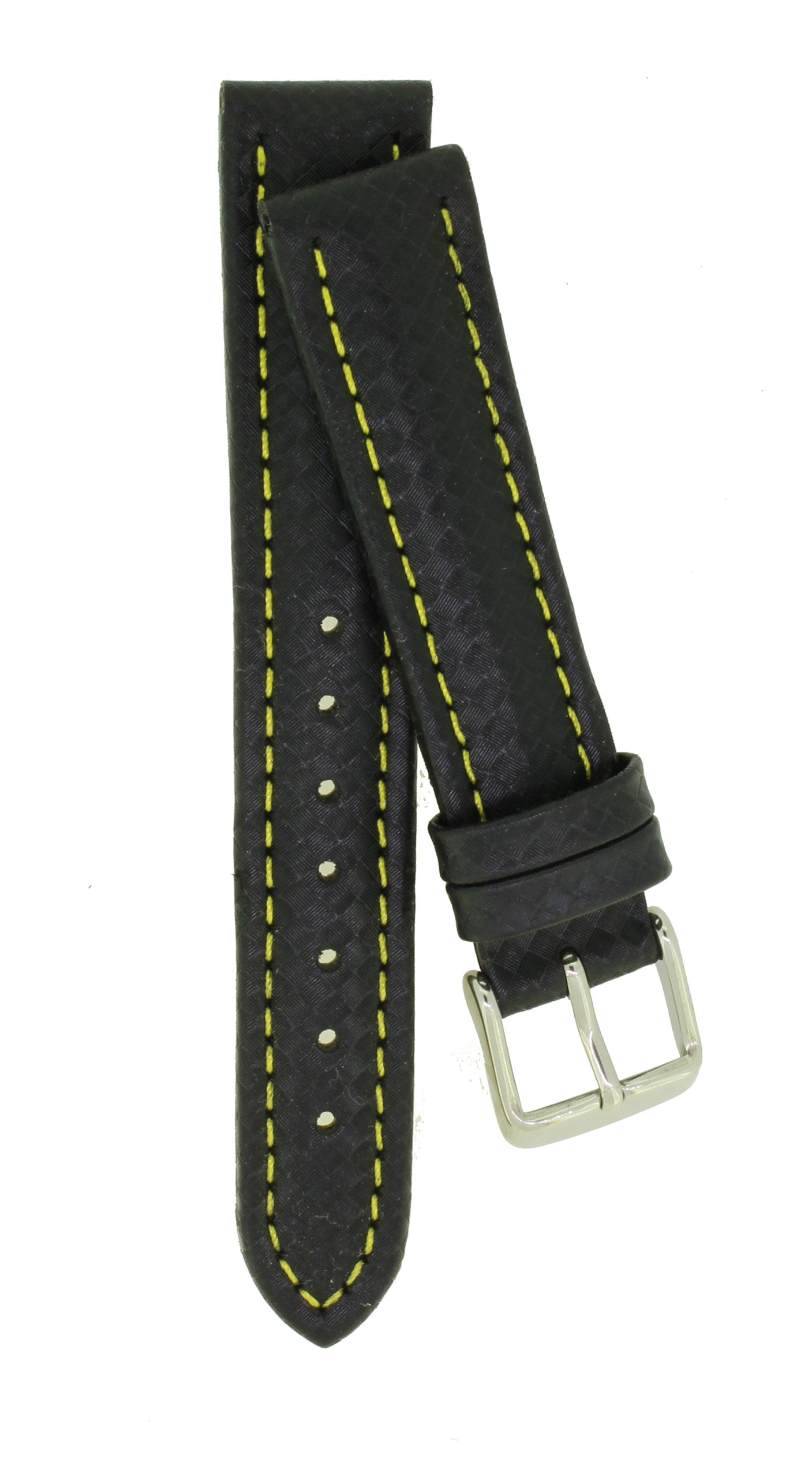  Uhrenarmband Lederband Uhrband 24-22-20-18mm Naht Gelb 0014