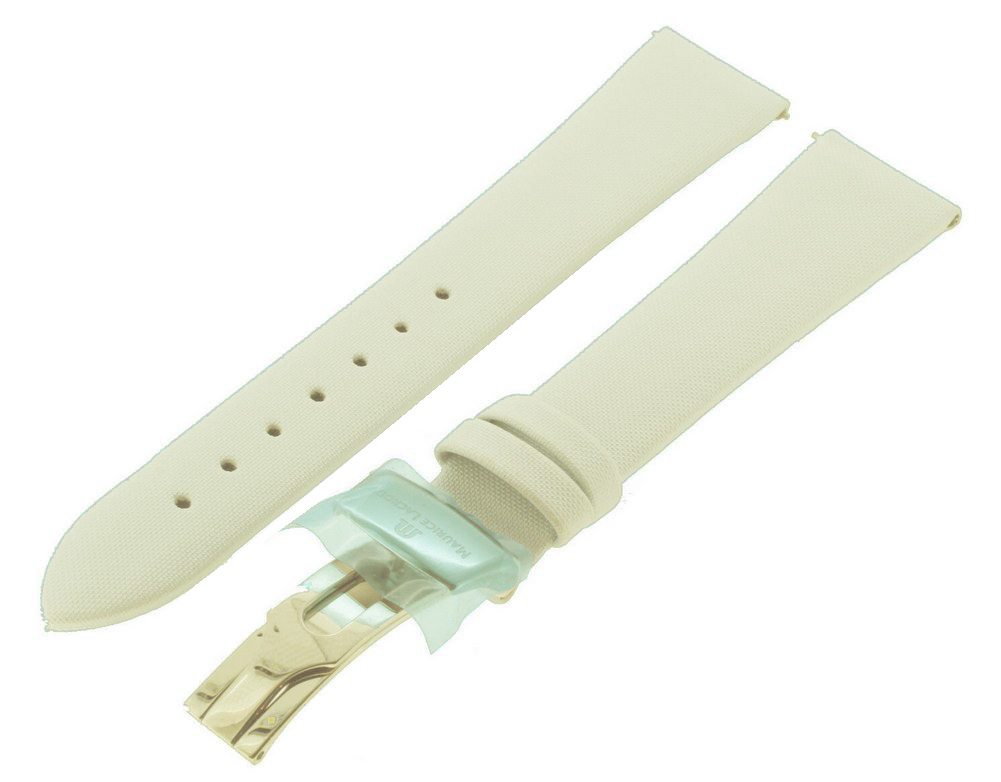 Uhrenarmband Maurice Lacroix Ersatzband Divina 18mm Champagner Faltschließe 0044