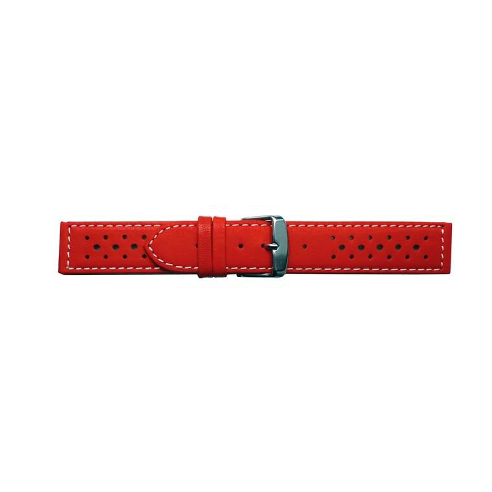 Uhrenarmband 16-18-20-22mm Rot Lederband 0245