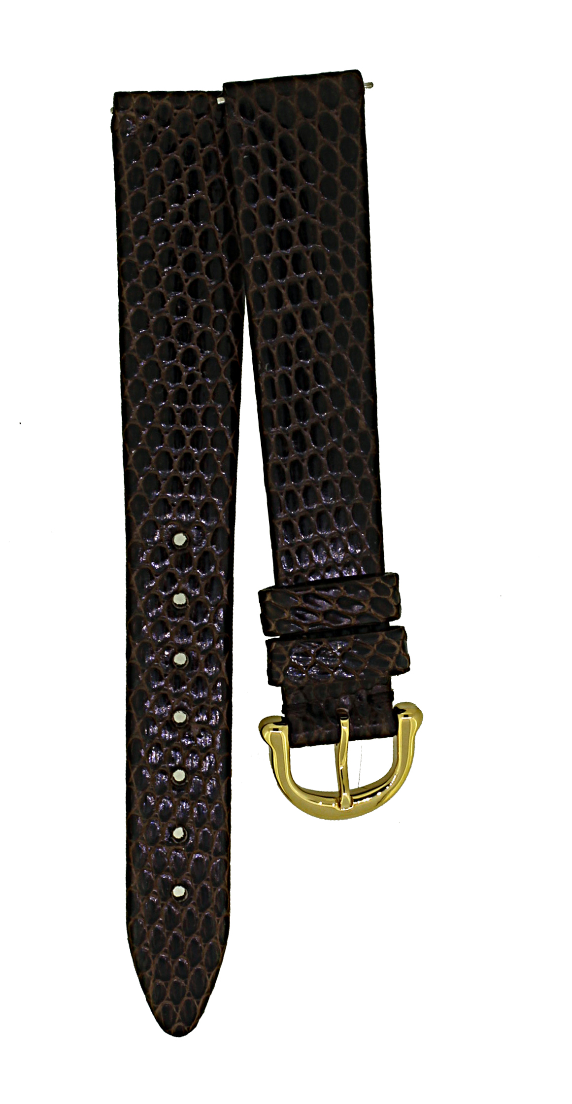 Uhrenarmband Maurice Lacroix Uhrband Ersatzband Lederband 15mm Eidechse Braun 0028