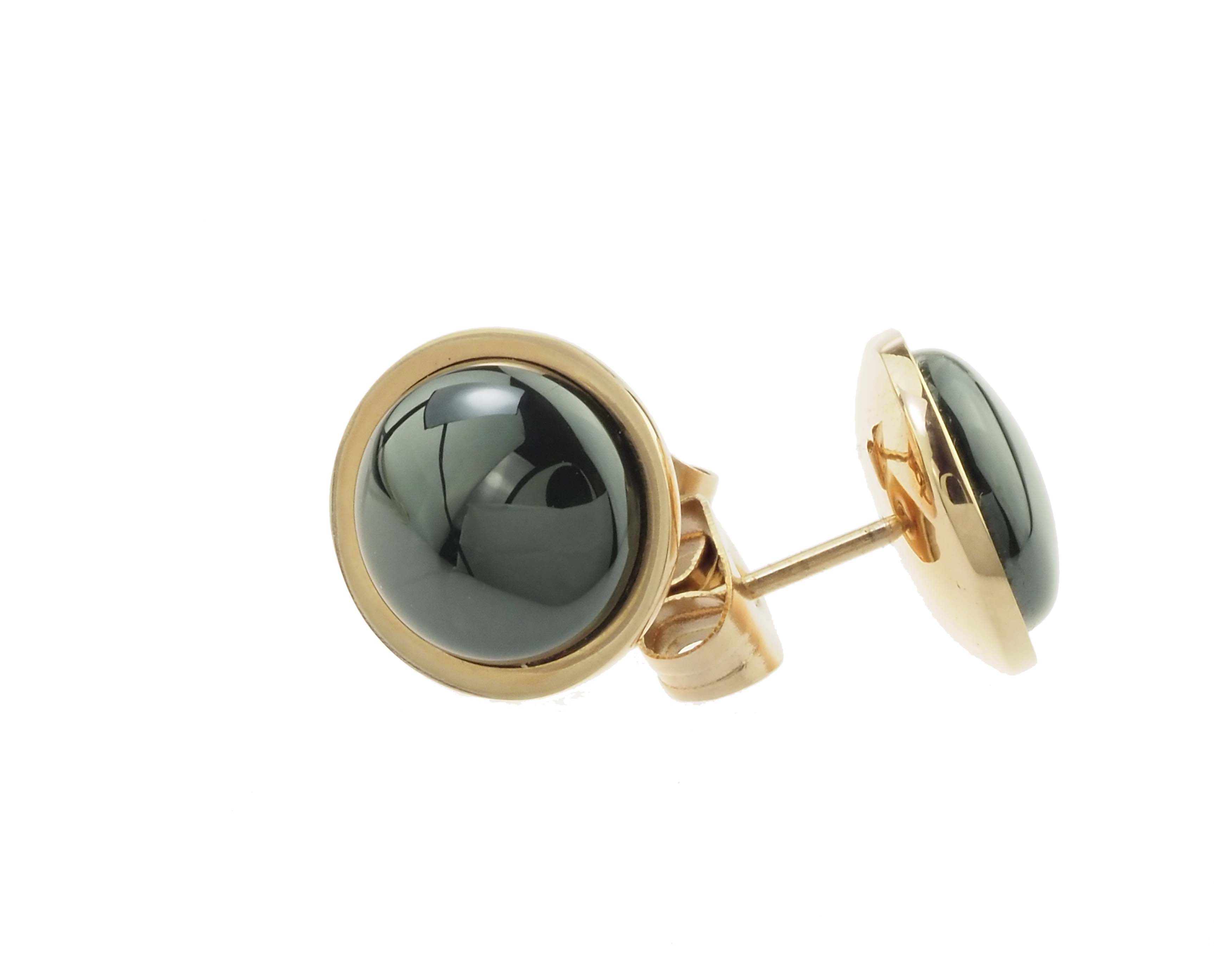 Bering Ohrstecker Rosegold Keramik Schwarz 003